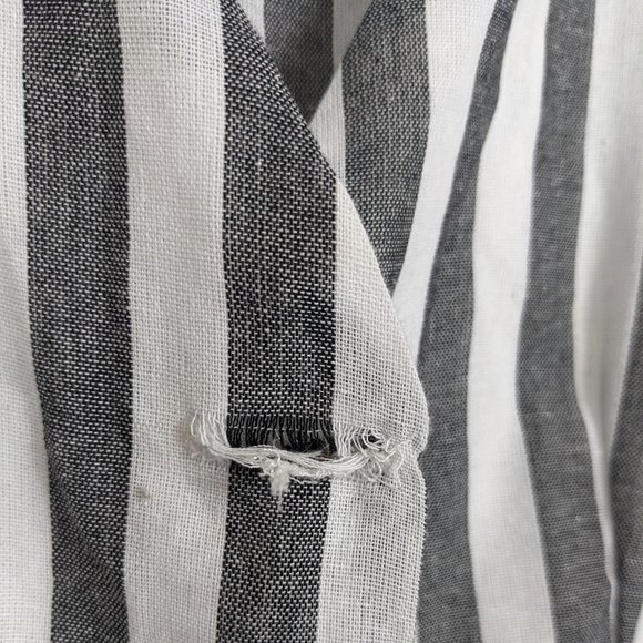 Pretty Garden Striped Button Up Lined Shirt Dress with Pockets and Belt - Picture 5 of 10